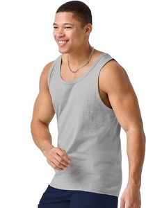 เสื้อกล้าม tops100 % ผ้าคอตตอนสำหรับผู้ชายเสื้อใส่ไปยิมดีไซน์ใหม่2023เสื้อกล้ามผ้าสแปนเด็กซ์โพลีเอสเตอร์จากบังคลาเทศ - Product Image 6