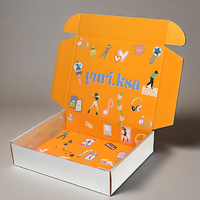 Boîte de papier ondulé rose argenté imprimé avec logo personnalisé Emballage de luxe recyclé étanche pour le commerce électronique imprimé sur mesure