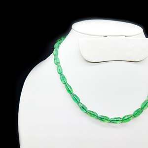Collier bohème en quartz naturel, grenat et perles avec chaîne perlée, design goutte d'eau facettée en fluorite, idéal pour mariage ou cadeau de fête - Product Image 3