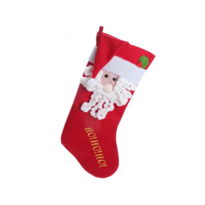 Vente en gros de chaussettes de Noël à lettre rouge personnalisées en laine fine tricotée pour enfants - Product Image 2