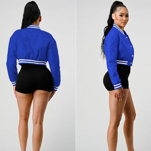 Vente en gros de nouvelles vestes d'université Letterman Crop élégantes pour femmes à vendre vêtements d'hiver de haute qualité pour femmes - Product Image 2