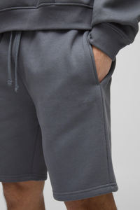 Short streetwear de haute qualité pour hommes logo brodé personnalisé couleur unie avec poches latérales short respirant pour homme - Product Image 2