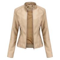 Chaqueta de Cuero Genuino para Mujer, a la Moda, Transpirable, Tejida, Impermeable, Cortavientos, con Forro de Piel para Invierno, Venta al Por Mayor