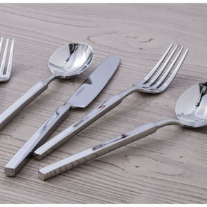 Service de couverts en acier inoxydable miroir de 5 pièces au design de luxe, idéal pour la table de restaurant, vaisselle élégante de la collection de luxe - Product Image 5