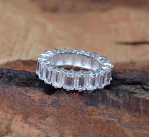 Cubic Zirconia 925 plata esterlina elegante anillo de piedras preciosas nueva colección regalo joyería - Product Image 2