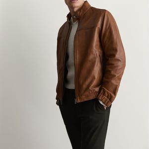 Chaqueta de Cuero PU Estilo Motero Vintage para Hombre - Diseño Ligero y Duradero con Cuello Alto - Chaqueta de Cuero para Hombre - Product Image 5