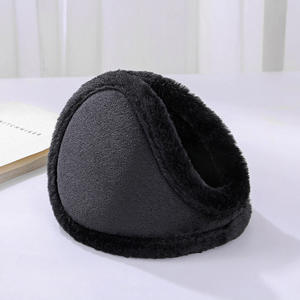 Caqui esponjoso suave felpa ajustable plegable orejeras invierno moda al aire libre espesar calentador de orejas - Product Image 2