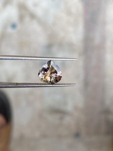 Piedra de corte de corazón de tanzanita multicolor no calentada Natural de 8 MM con excelente cocción Zoisita Natural 2,12 quilates lupa limpia - Product Image 4