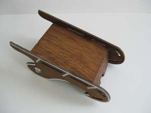 Nouveau traîneau en bois pour la table de vacances panier de traîneau décoration de festival de maison de Noël décor intérieur et extérieur quantité en vrac - Product Image 3