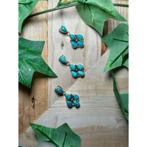 Pearline Spencer Kingman Turquoise & Sterling Silver Pendant with Bezel Setting Inlay Technology - Product Image 3