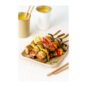 Assiette en tissu en bois écologique la plus vendue de BELLESOME (carré S) Matériau en papier innovant fabriqué en Corée pour les cadeaux de cuisine - Product Image 1