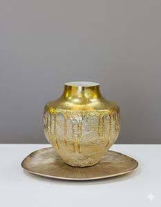 Jarrón de Flores de Aluminio Fundido Hecho a Mano para Decoración de Interiores del Hogar que Muestra el Arte Tradicional en Metal y el Estilo Contemporáneo - Product Image 5