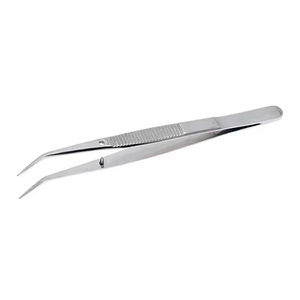 Pinset melingkar Logo kustom baja tahan karat <span class=keywords><strong>Dental</strong></span> dan tang bedah katun lengkung-sumber daya Manual