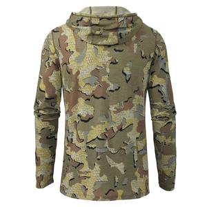 เสื้อฮู้ดสวมหัวลายพรางสุดหรูสำหรับผู้ชายผ้าทอแบบสั่งทำ - Product Image 2