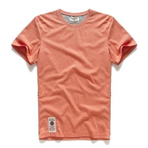 Camiseta informal básica con cuello redondo para hombre, alta calidad, 100% algodón, transpirable, color sólido, ropa teñida, servicio OEM disponible - Product Image 2