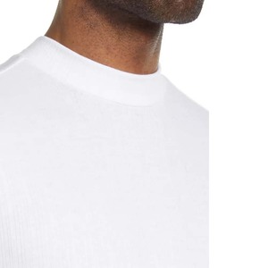 T-shirt col montant à manches courtes en toile - Product Image 4