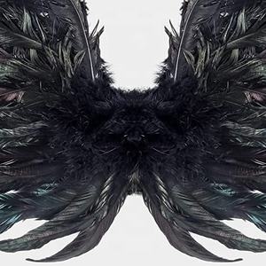 Halloween Cosplay Party fata angelo piuma <span class=keywords><strong>ali</strong></span> d'angelo <span class=keywords><strong>con</strong></span> cinghie elastiche Costume <span class=keywords><strong>ali</strong></span> per adulti e bambini - Product Image 3