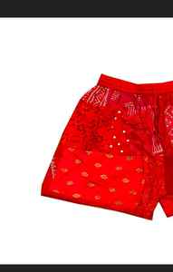 Pantalones cortos de Yoga de cintura alta unisex, diseño de retazos de rayón hecho a mano súper cómodo con 2 bolsillos para actividades al aire libre - Product Image 3