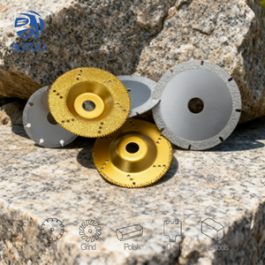 Disco rettificatrice a tazza con vuoto diamantato da 4 pollici | 100mm 10cm disco disco per lucidare il disco in marmo di pietra e granito 16mm - Product Image 5