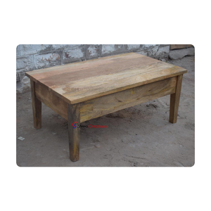 Mesa de centro moderna de madera de mango macizo para interior, diseño multifuncional personalizado, sofás para sala de estar, cocina al aire libre - Product Image 6