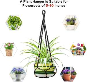 Anging lanter ndoor, acramé Lant, Angers para ndoor y utdoor - Product Image 4