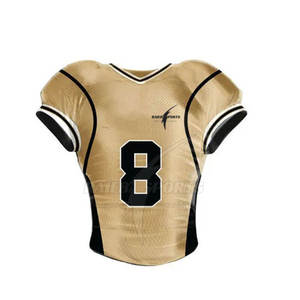 ชุดเครื่องแบบฟุตบอลอเมริกันผ้าโพลีเอสเตอร์100% คุณภาพสูงชุดแขนสั้นระบายอากาศได้ดีดีไซน์ขนาดใหญ่พิเศษคุ้มค่า! - Product Image 5