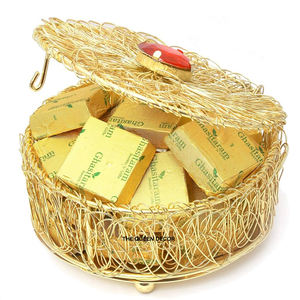 Plateau de service de forme personnalisée, couleur argent, plateau alimentaire de qualité alimentaire, design classique tendance, grande taille, 3 étages, sûr pour le chocolat - Product Image 5