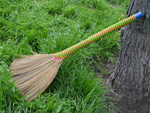 Hot Selling Eco-friendly <b>Natural</b> Straw Grass Broom Whisk Sweeping Grass Brooms made in Vietnam - Product Image 2