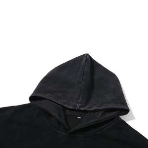 Sudadera con capucha de gran tamaño de lana de invierno de algodón de primera calidad personalizada, ropa de calle ecológica de alta calidad en blanco esencial - Product Image 3