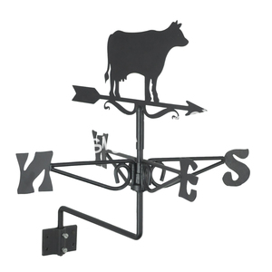 Angry Bull Garden Girouette décorative Fourniture en gros Stock prêt de girouettes métalliques montées à l'extérieur Super Sales - Product Image 1