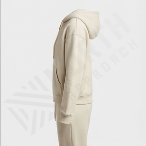 New Fashion 100% Cotton Women <b>Oversize</b> Tracksuit Lightweight Breathable Plain Design Loose Fit Sweat Suit <b>Jogger</b> Customized - Product Image 3