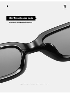 Lunettes de soleil carrées vintage pour femmes et hommes, protection UV400, style rétro, pour la conduite, la pêche, les voyages, les sorties en plein air, les fêtes, les occasions décontractées - Product Image 4