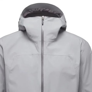 2025เสื้อกันฝนมีฮู้ดแบบลำลองของผู้ชายเสื้อกันฝนแบบกลับด้านมีซิปเสื้อโค้ทแบบแขนยาวสีทึบเสื้อแจ็คเก็ตสำหรับฤดูฝน - Product Image 3