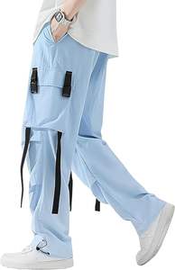 Streetwear Urban Techwear Pantalon cargo décontracté à bande de cheville avec poches pour homme Jogger - Product Image 5