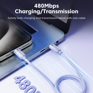 Toocki mới Vật liệu silicon nhanh sạc cáp Loại C để Loại C 60W Silicone 1m 2M 3m cáp dữ liệu - Product Image 3