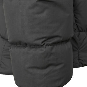 Chaqueta acolchada con capucha hinchada de nailon de alta calidad para hombre, chaquetas acolchadas de invierno con cremallera, abrigo de gran tamaño con logotipo personalizado para hombre - Product Image 5