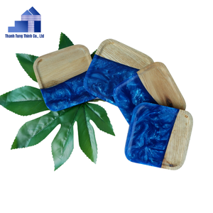 Vente chaude Sous-verres en bois durables Sous-verres en résine époxy pour les boissons de l'usine du Vietnam en gros - Product Image 1