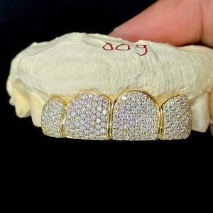 Joyería STAR, Grillz Dental Unisex de Plata de Ley 925 con Moissanita VVS de Corte Brillante, Estilo Cristiano Clásico, para Uso Diario - Product Image 2