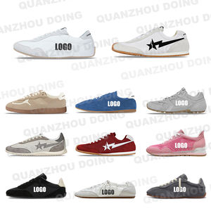 Custom Low Top White Leather Retro Flat Thin Sole Casual Fashion Sneakers Lightweight <strong>Trainers</strong> Walking Running Shoes <strong>for</strong> Men - Product Image 2