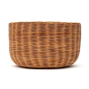 Cesta redonda rústica de ratán, cestas de almacenamiento hechas a mano, ratán natural, modernas, multifuncionales, hechas en Vietnam - Product Image 5