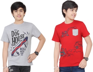 T-shirts pour enfants avec logo personnalisé, vêtements d'été pour garçons, vente en gros directe d'usine, fournisseur en Inde - Product Image 1