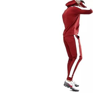 Camiseta de entrenamiento de fútbol de manga larga para hombre, ropa de fútbol roja con sublimación, chándal de calentamiento de invierno con logotipo - Product Image 5