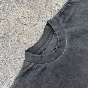 2025 precio al por mayor Casual Street Collar Oversized Men's Acidwash Plus Size cuello redondo en blanco algodón liso camiseta para hombres stock - Product Image 2