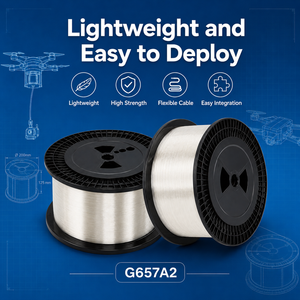 Cable de Fibra Óptica para Drones G657A2, Bobina de Fibra de Baja Pérdida y Ligera para Comunicación de Larga Distancia FPV UAV - Product Image 4