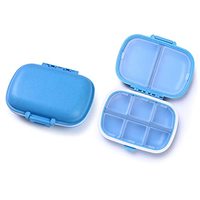 Distributeur de médicaments pliable avec 8 compartiments, boîte à pilules Portable, conteneur de rangement