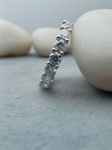 Men's Luxury 10K 14K 18K <b>Gold</b> Hip Hop Trend Ring VVS Natural Diamond Rounded Baguette for Weddings Fashionable <b>Costume</b> <b>Jewelry</b> - Product Image 4