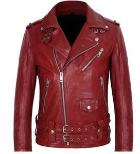 Veste de motard en cuir véritable de vache vintage, service OEM sur mesure, tissu tissé long d'hiver, moderne, respirant, imperméable - Product Image 1