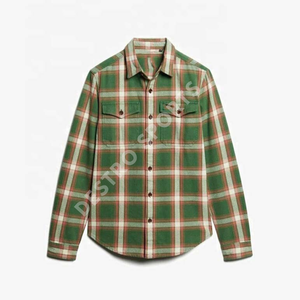 Chemise en flanelle à carreaux pour hommes avec doublure en fausse fourrure Chemise décontractée à manches longues et ample Chemise multicolore - Product Image 1