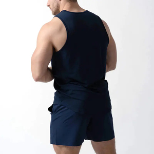 โลโก้ที่กําหนดเองโพลีเอสเตอร์กีฬา dry fit ยิมธรรมดาวิ่งท็อปส์เพาะกายกล้ามเนื้อ stringer ฟิตเนสยิมเสื้อกล้ามบุรุษ - Product Image 4