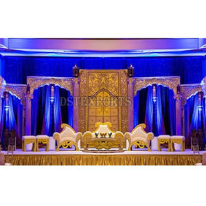 เส้นใยแบบพิเศษสำหรับตกแต่งเวทีงานแต่งงานของชาวศรีลังกาแบบดั้งเดิมของตกแต่งเวทีงานแต่งงานของฮินดูที่งดงาม - Product Image 1